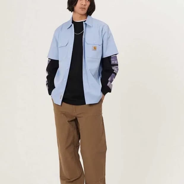 칼하트 윕 CARHARTT WIP 더블니 팬츠 브라운 30/32