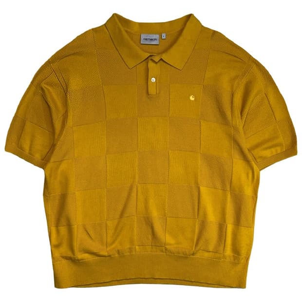 CARHARTT WIP S/S 팩스턴 니트 폴로 셔츠 L
