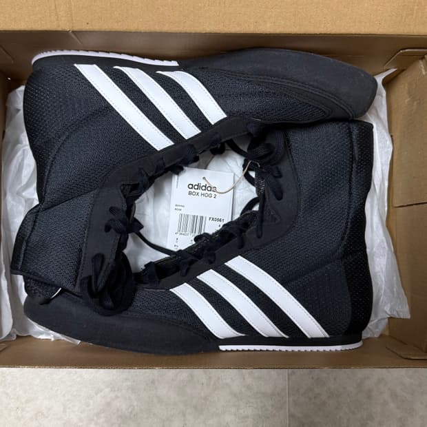 아디다스 복서 호그 2.0 부츠 코어 블랙 클라우드 화이트