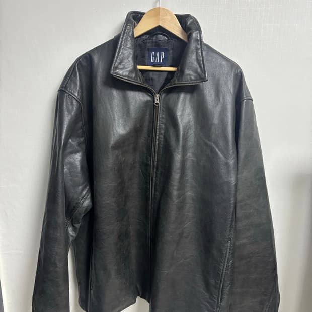 [XXL] 올드갭 집업 레더 자켓