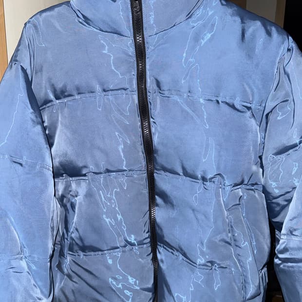 파랑 유광패딩 Freesize