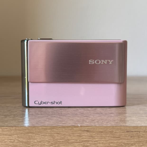 딸기우유빛 소니 사이버샷 DSC-T70 빈티지디카 디카 카메라