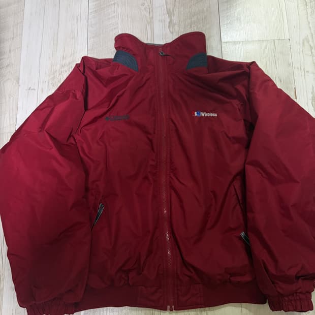 [L] 컬럼비아 남성 후리스 웜업 자켓 버건디