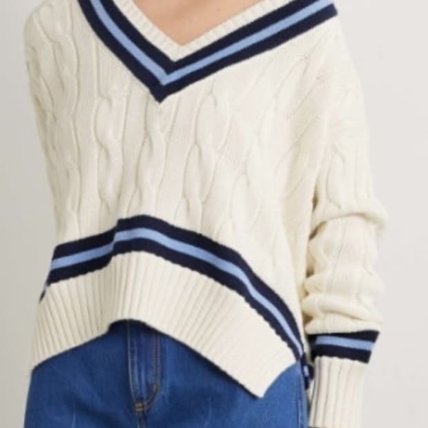 폴로 크리켓 니트 (안유진 니트)