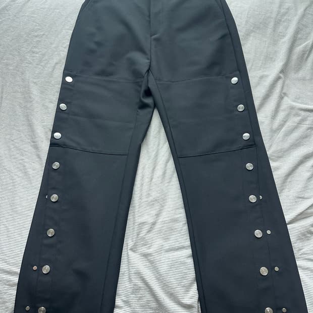 나마체코 스터드 스냅 버튼 팬츠