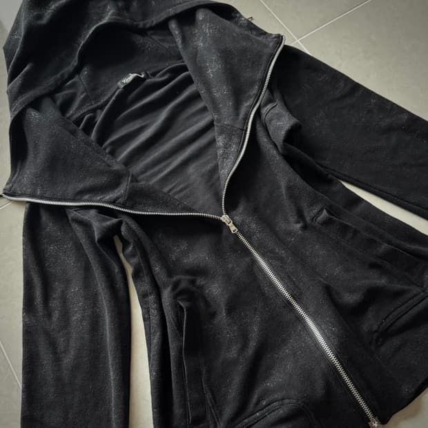 Tornado Mart 하이넥 드레이프 워싱 투웨이 후드집업 락시크 펑크