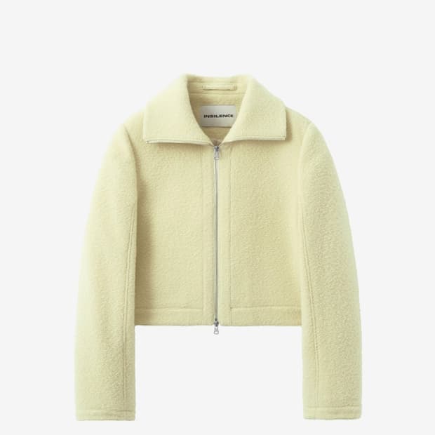 인사일런스우먼 부클 집업 자켓 레몬