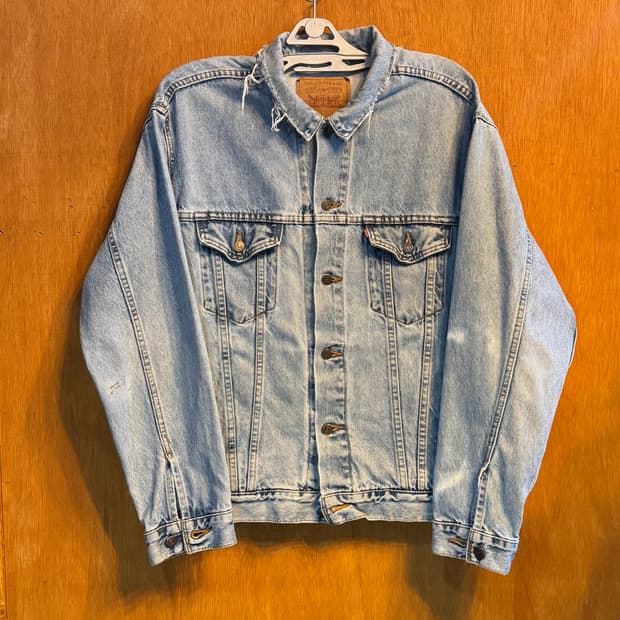 Made in USA 빈티지 리바이스 트럭커 데님 자켓 "L" (418)