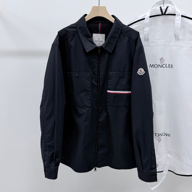 [S급/7] 몽클레어 아카히토 오버셔츠 바람막이 자켓 블랙
