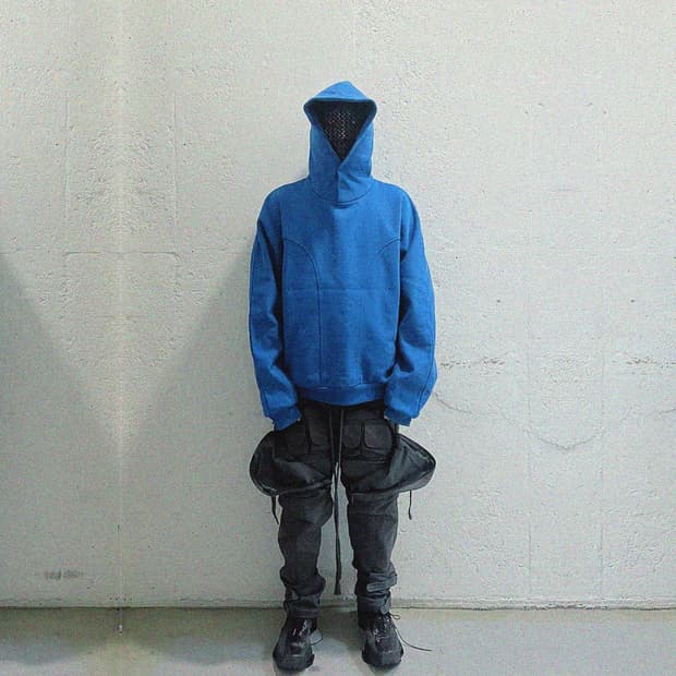 [1] 그레일즈 지오메트리 후드 azzuri blue