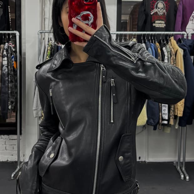 206Homme 바이커 레더자켓