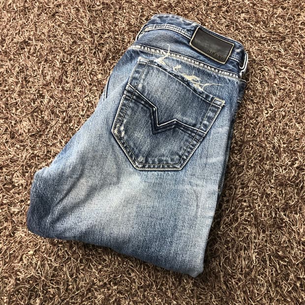 디젤 디스 워싱 데님 팬츠