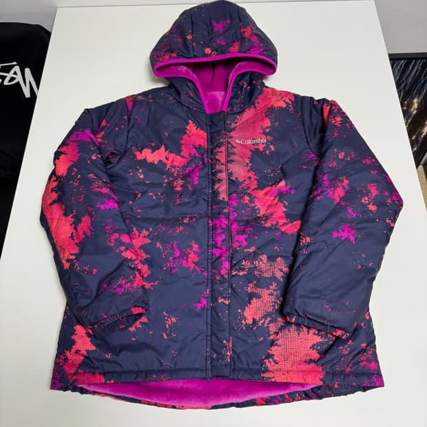 콜롬비아 빅 퍼 리버시블 점퍼 아동 L