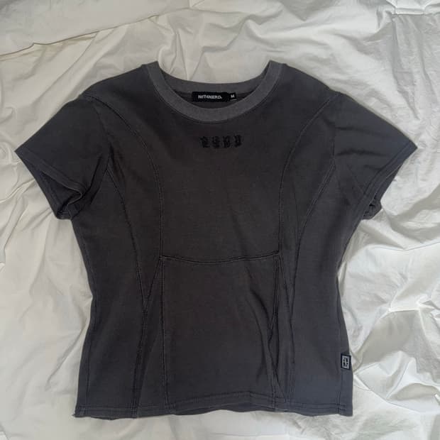 낫포너드 인시전 피그먼트 티셔츠 차콜 M