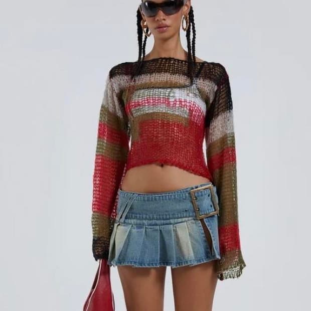 제이디드런던 backless knit top