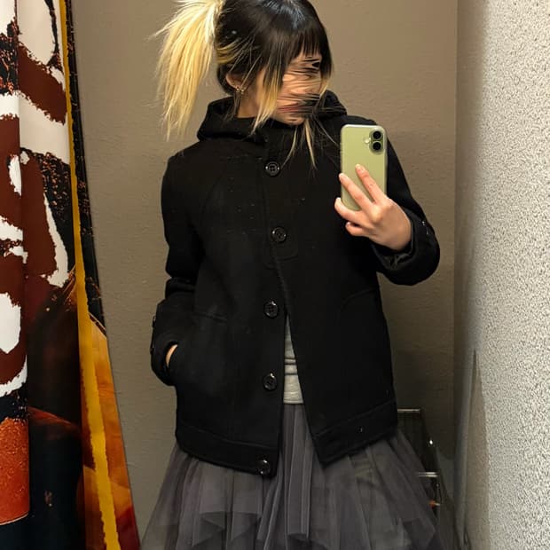 베티붑 후드 숏코트