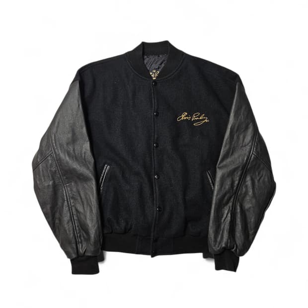 1990's 엘비스 프레슬리 암레더 바시티 자켓 L