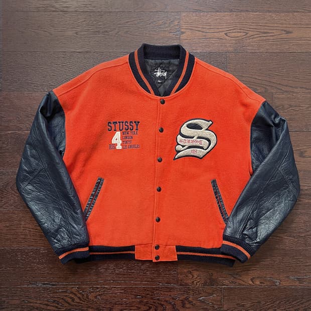 90s Stussy 스투시 빈티지 바시티