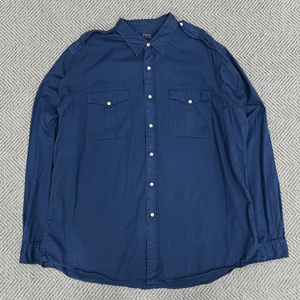 폴로랄프로렌 투포켓 워크 셔츠 v0755