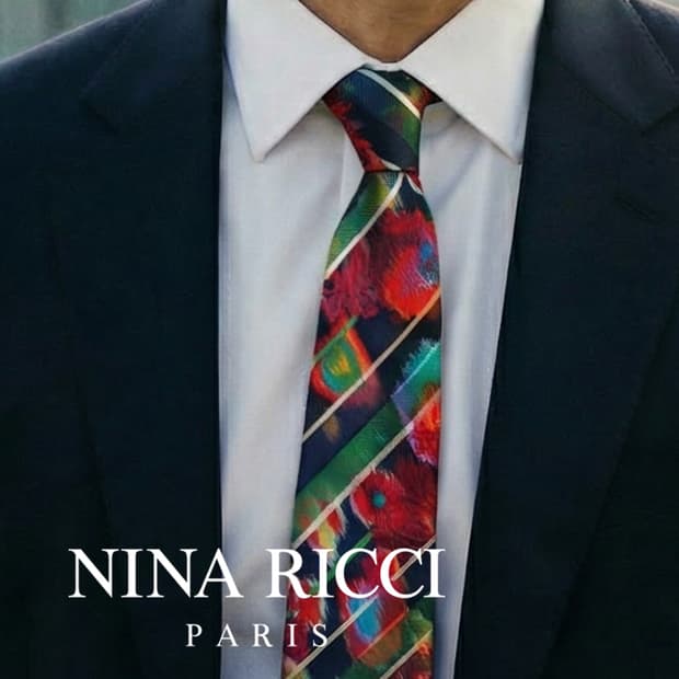 니나리치 실크 멀티 스트라이프 넥타이 9.7cm A+~A등급 A19509