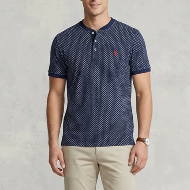 [95]폴로랄프로렌 앵커 패턴 헨리넥 반팔티