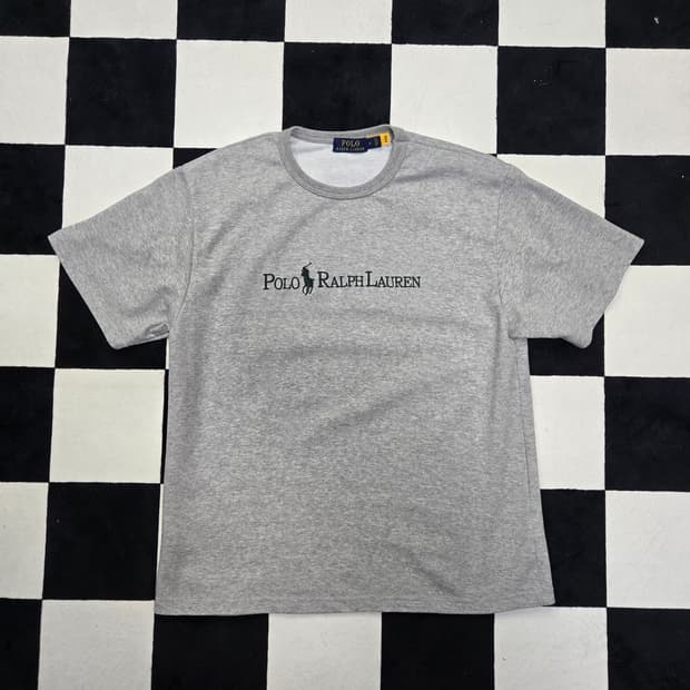 M 폴로랄프로렌 헤비코튼 티셔츠 그레이