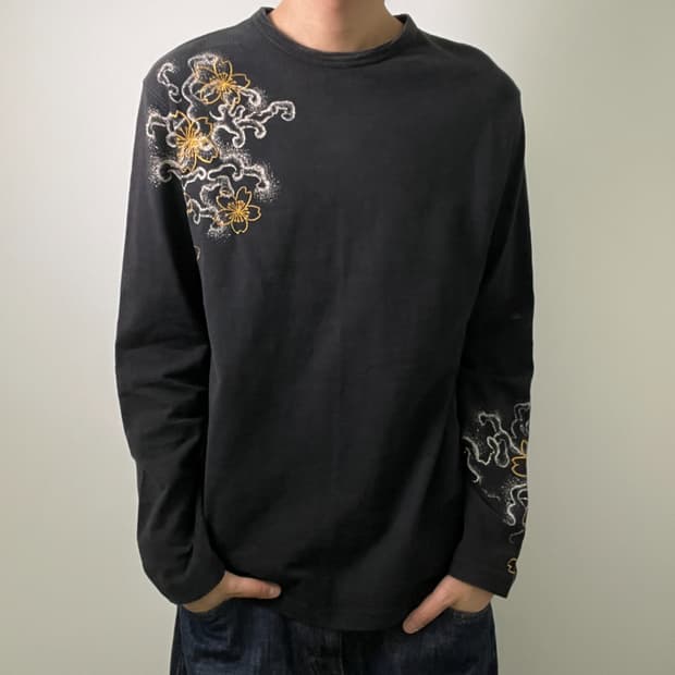 jpn vtg 일본 빈티지 오리엔탈 롱슬리브 긴팔 티셔츠 XL