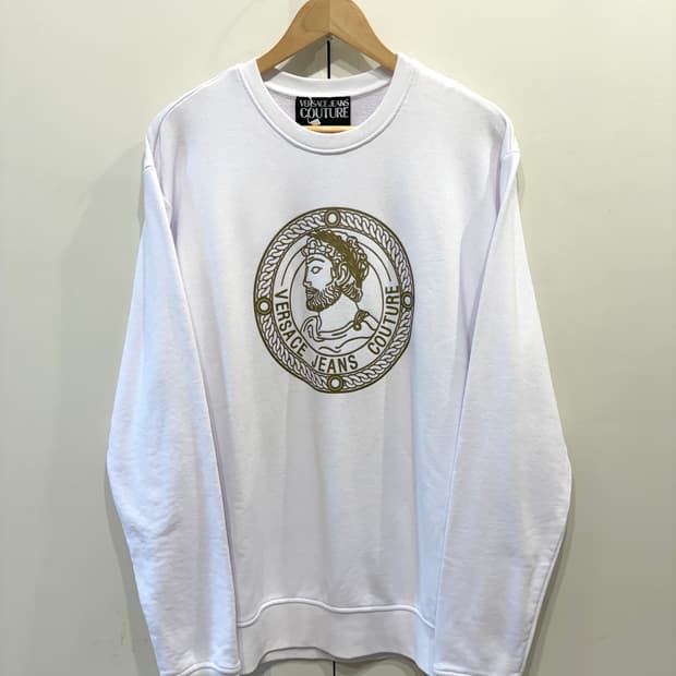 베르사체 진 쿠튀르 제우스 인타르시아 스웻 셔츠