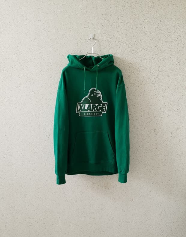 엑스라지 로고 후드 티셔츠