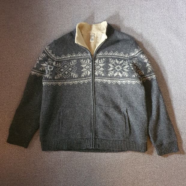 L.L.Bean 노르딕 패턴 스웨터 집업 no.27