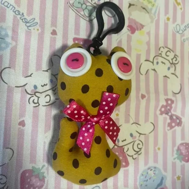 고전 빈티지 고양이 키링 단추 눈 고양이 냥이