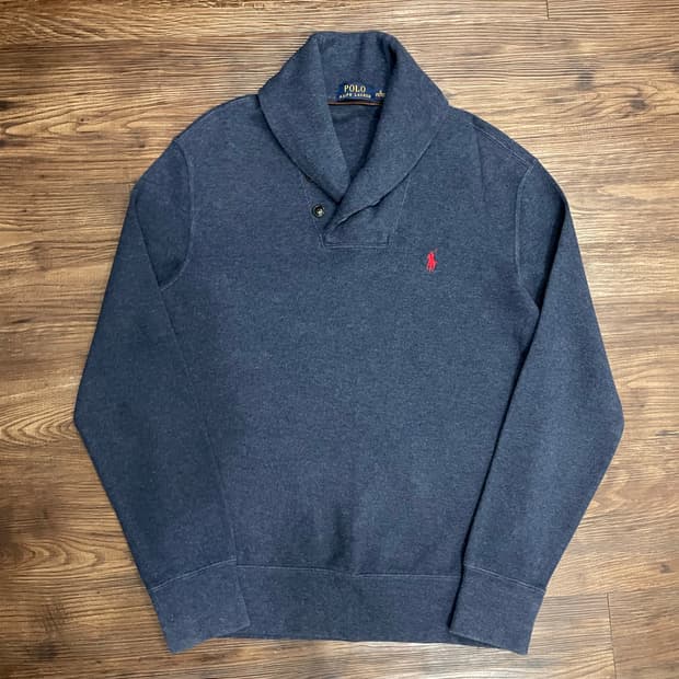 폴로 랄프로렌 숄카라 코튼 니트 스웨터