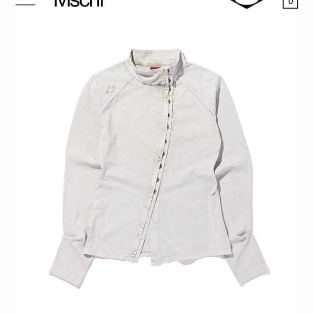 미스치프 WASHED JERSEY SHIRT_LIGHT BEIGE M