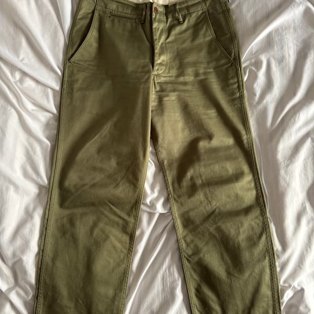 [34] 웨어하우스 1082 덕디거 치노 올리브 그린