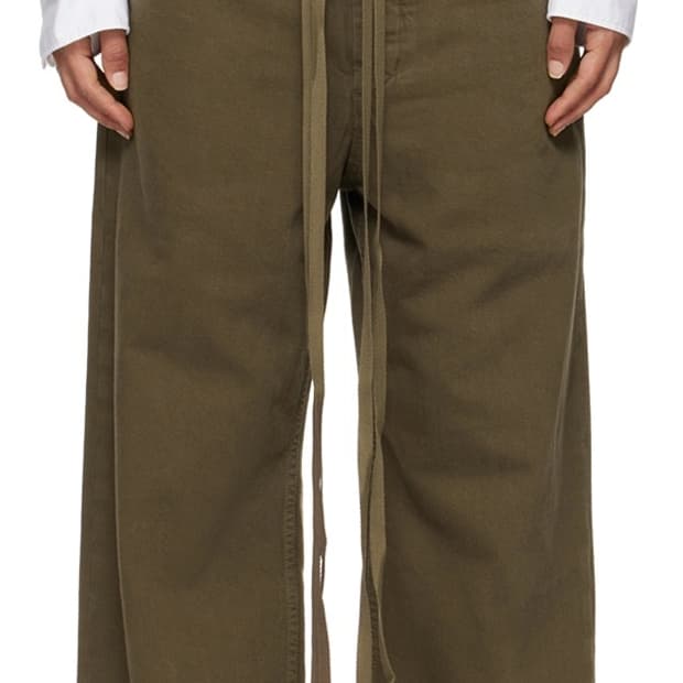 (42)ann demeulemeester polly baggy jeans