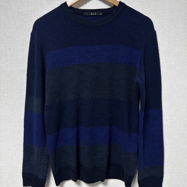 지오송 남성 스트라이프 니트 100