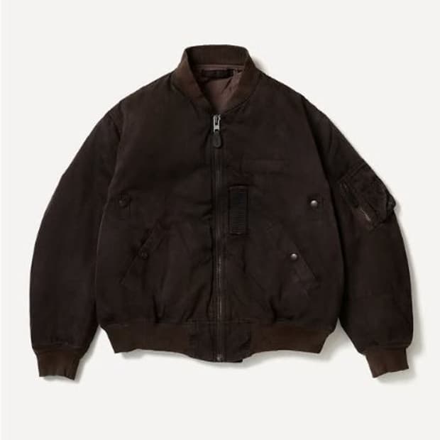 [3] 아프레쎄 빈티지 실크 B-15C 플라이트 자켓 브라운