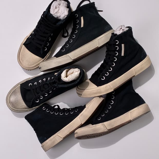 발렌시아가 파리 PARIS 하이탑 스니커즈 블랙