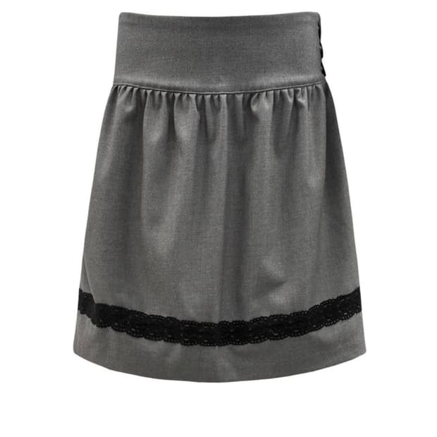 체메씨 LACE MIDI SKIRT (GRAY)