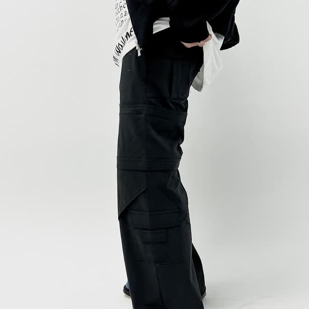 웨이비니스 카고 팬츠 블랙[2]