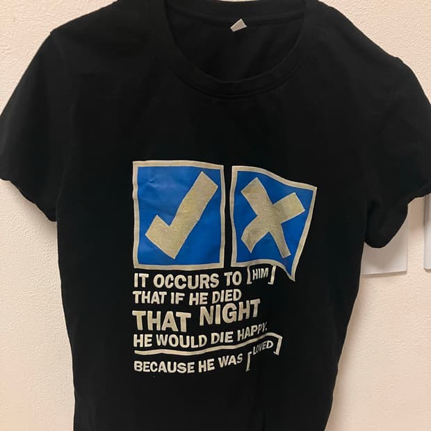 라디오헤드 ok computer 프린팅 반팔 티