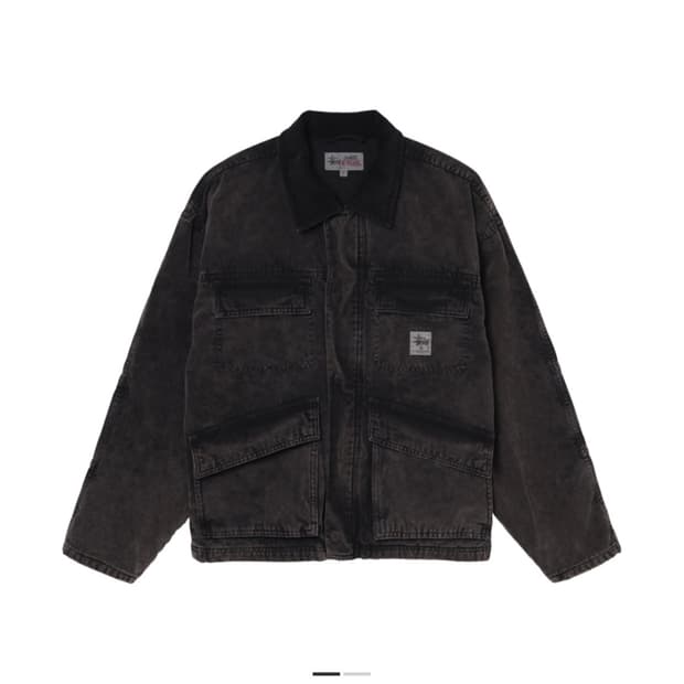 스투시 워시드 캔버스 자켓