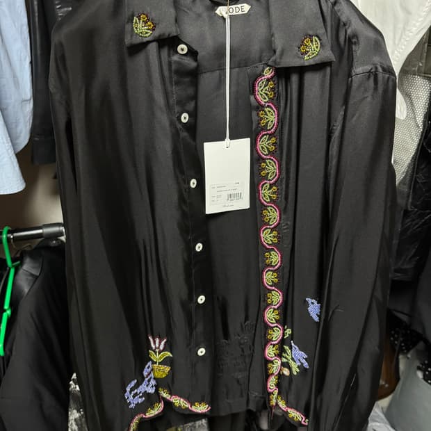 [S 사이즈] 보디 (BODE) 가든 샘플러 롱슬리브실크 셔츠 (새상품)