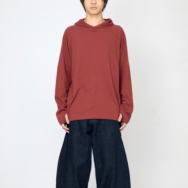 해칭룸 Base Hoodie Dark Red 롱슬리브