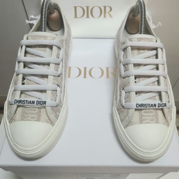 [정품] 디올 스니커즈 운동화 WalknDior 워크앤디올 오블리크 37