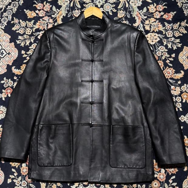 이탈리안 램스킨 나파가죽 카 코트 XL 양가죽 자켓