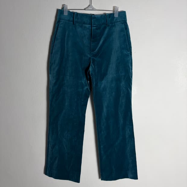 랑방 2016  벨벳 소재 블루 팬츠(36)