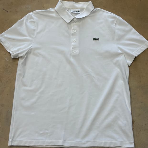 🫶🏻 라코스테 Regular Fit White 카라 반팔티 🫶🏻