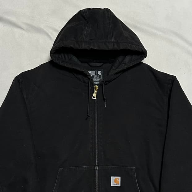 XL 칼하트 액티브 블랙 후드 자켓