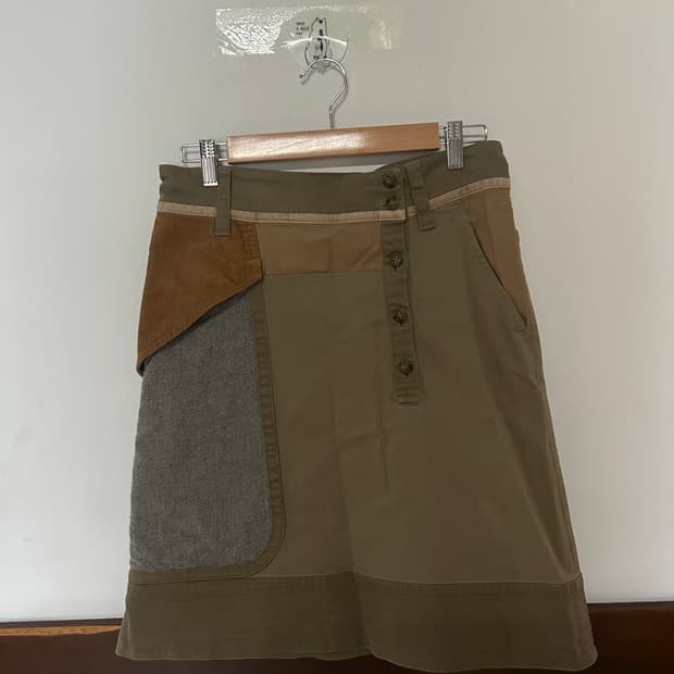 츠모리치사토 패치워크 치마